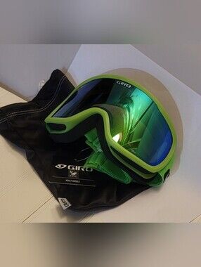 Giro Cruz Adult Winter Snow Sport Goggles Bright Green Wordmark Loden Green